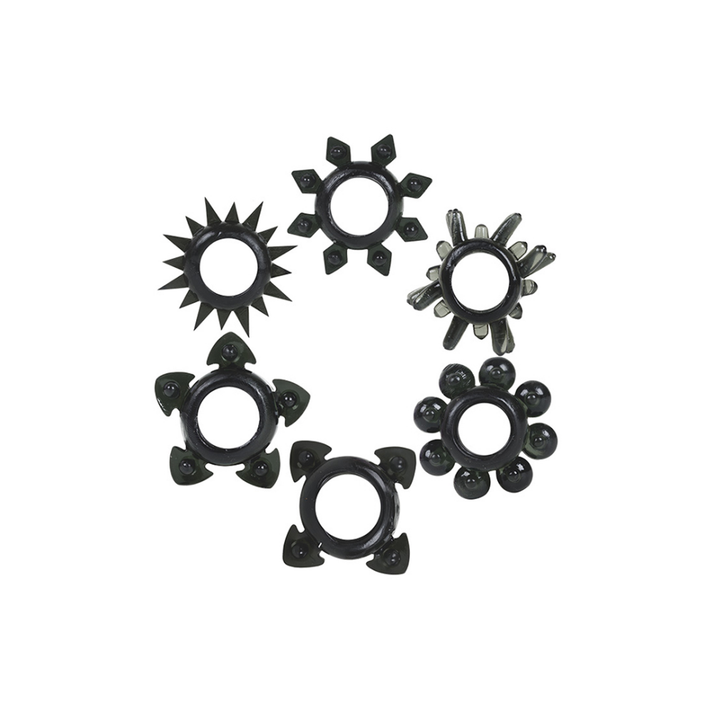 Tower Of Power - Cockring Set - 6 Stukken