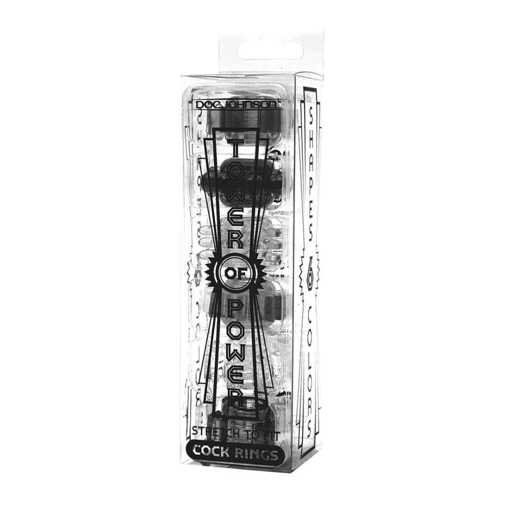 Tower Of Power - Cockring Set - 6 Stukken - Afbeelding 2