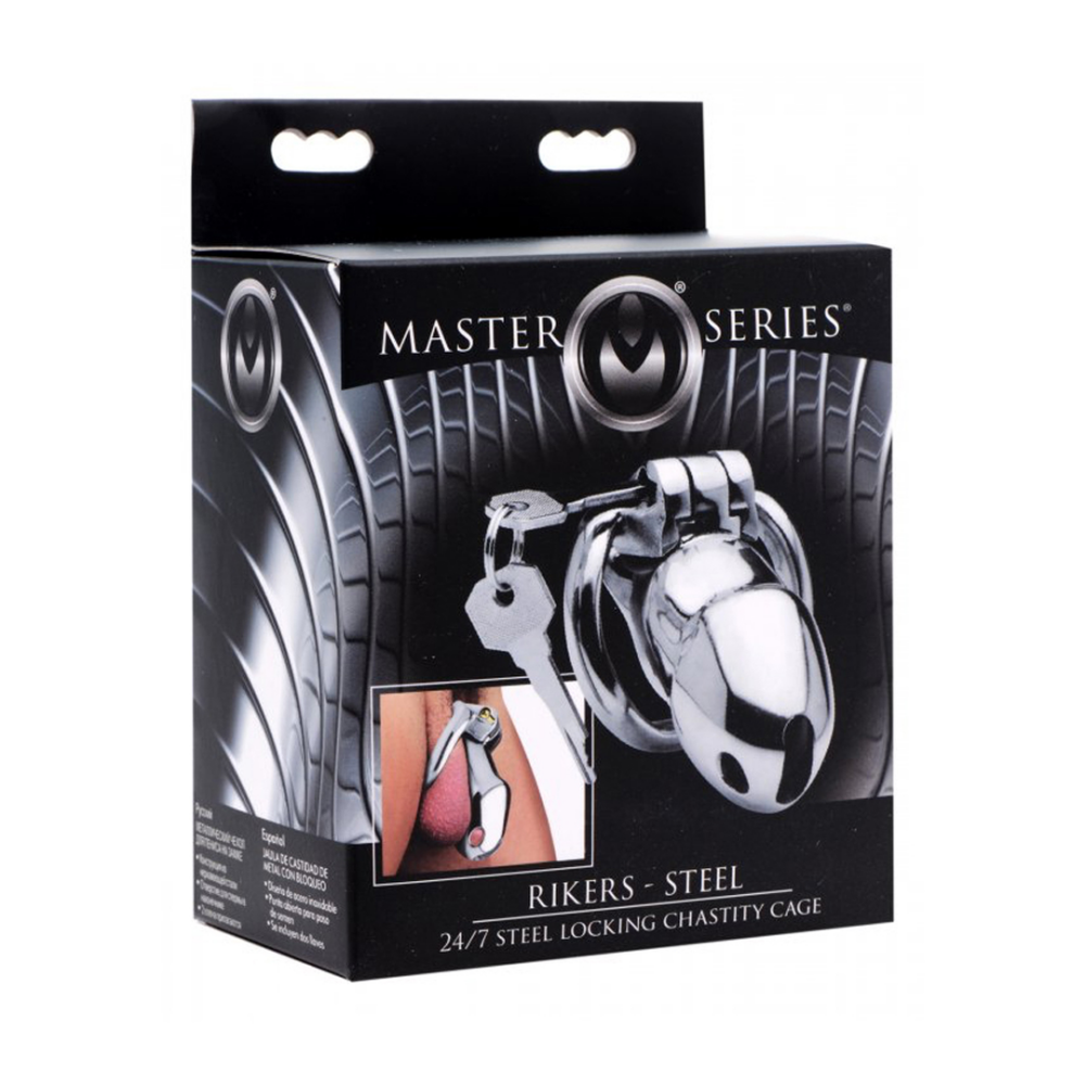 Rikers 24-7 - RVS Locking Chastity Cage - Afbeelding 2