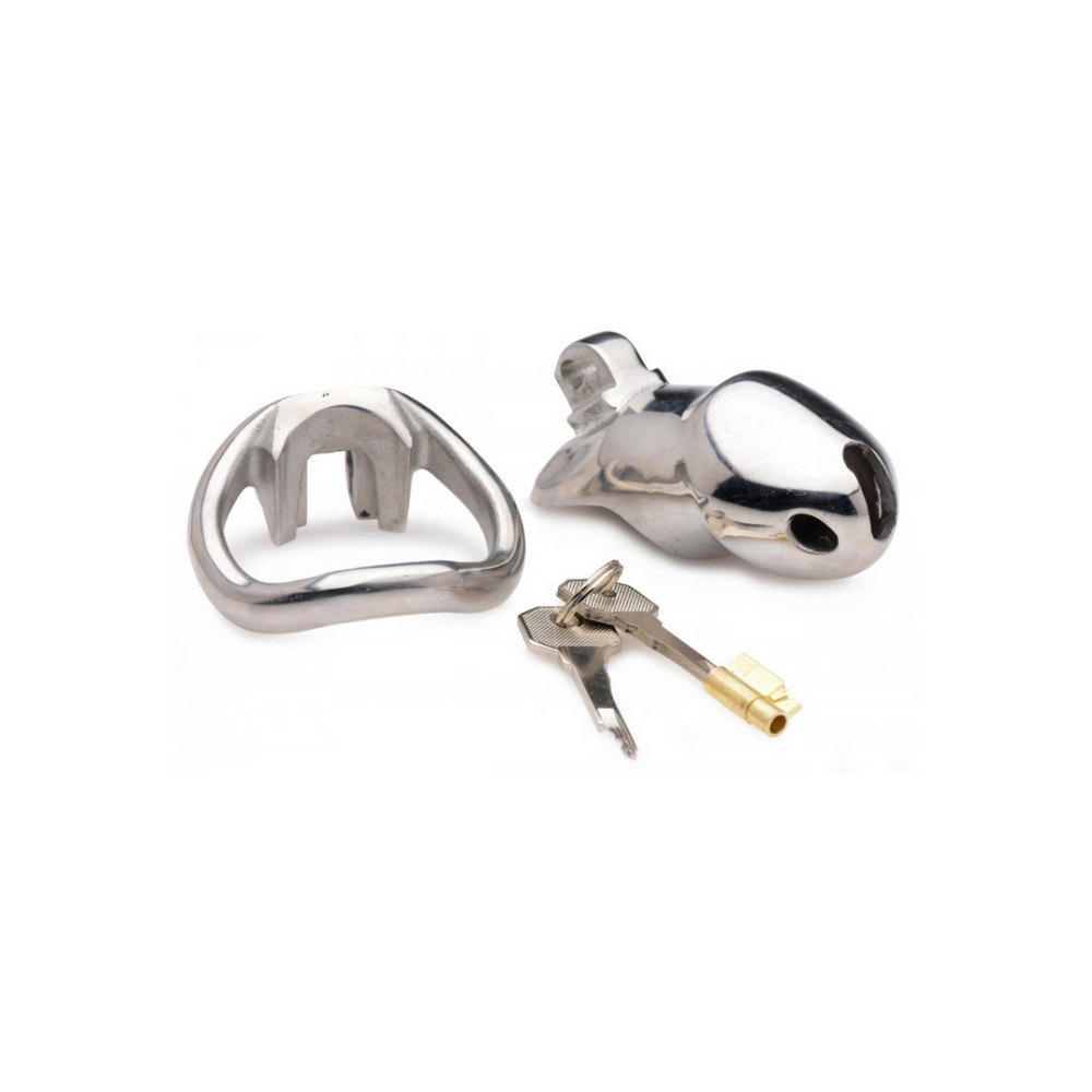 Rikers 24-7 - RVS Locking Chastity Cage - Afbeelding 4