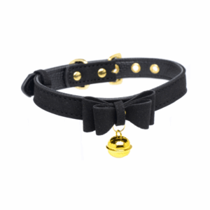Gouden Kitty - Kat Belhalsband - Zwart/Goud