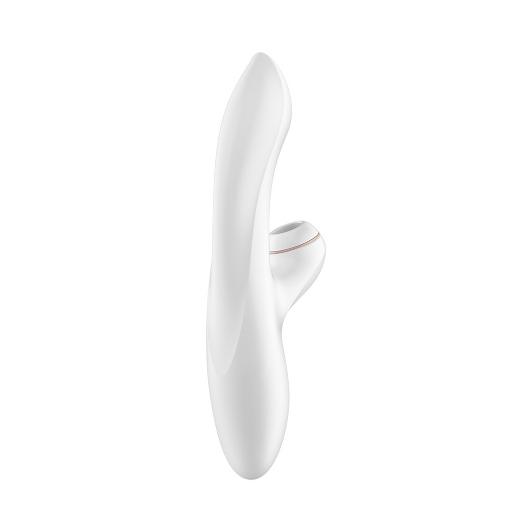 Pro Plus - G-Spot Air Pulse Stimulator en Vibratie - Wit/Roze Goud - Afbeelding 4