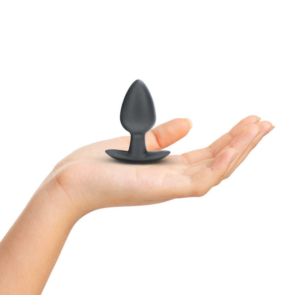 Zachte Siliconen Anale Plug - Medium - 3,1 / 7,9 cm - Gunmetal - Afbeelding 4