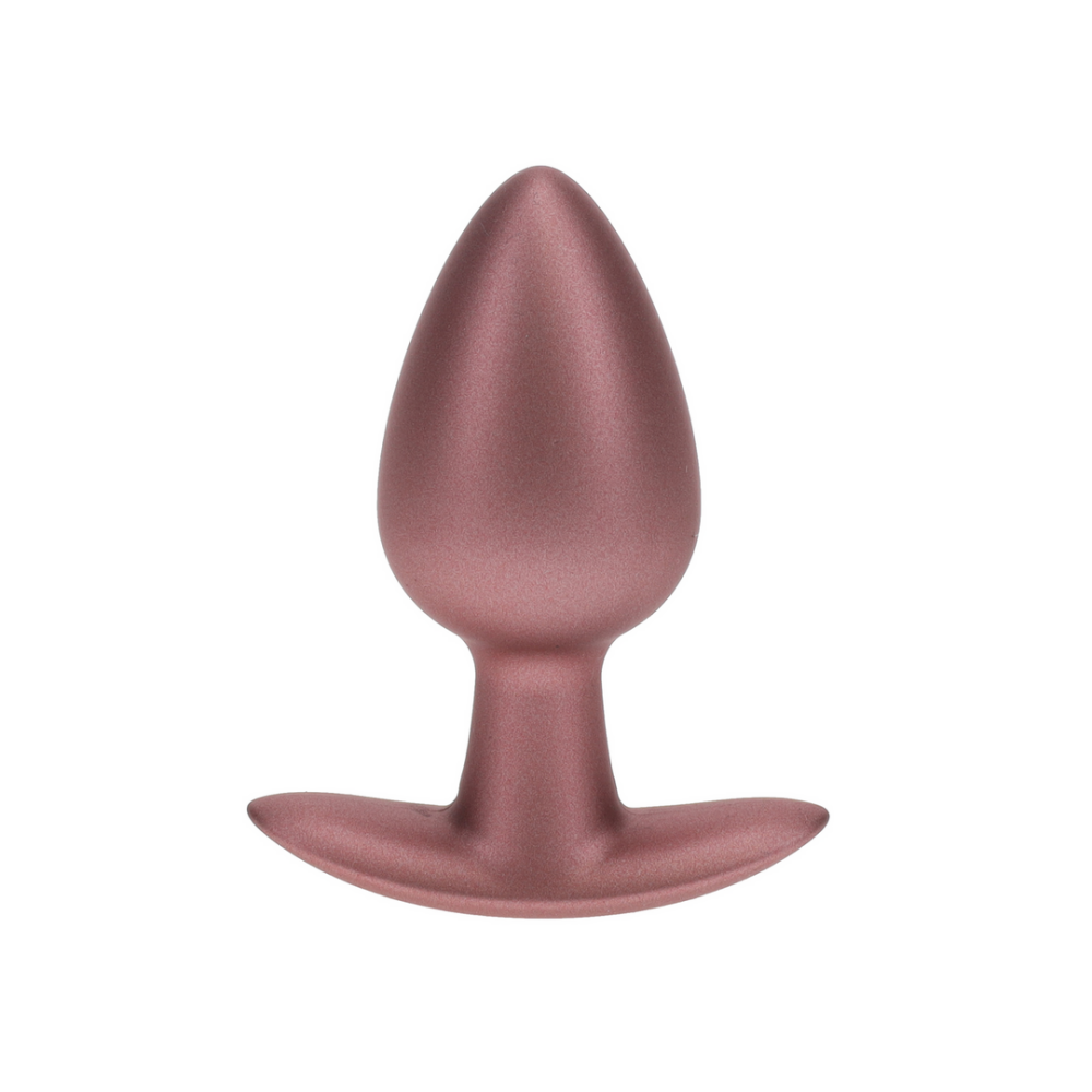 Zachte Siliconen Anale Plug - Medium - 3,1 / 7,9 cm - Roségoud