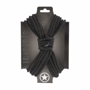 Polyester Bondage Touw - 10 m - Zwart