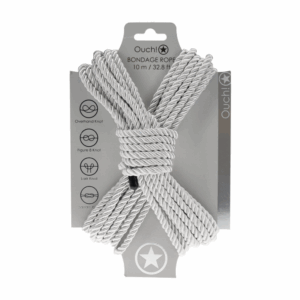 Polyester Bondage Touw - 10 m / 32,8 ft - Zilver