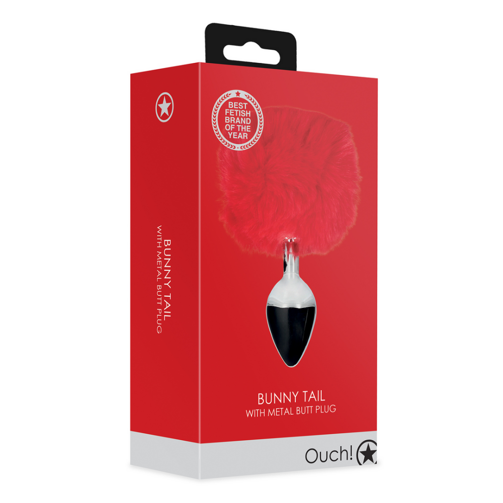Konijnenstaart met metalen buttplug - Afbeelding 2