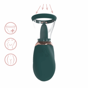 Boost - Oplaadbare Vulva- en Borstpomp - Bosgroen