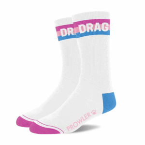 Drag Sokken - Wit/Roze/Blauw