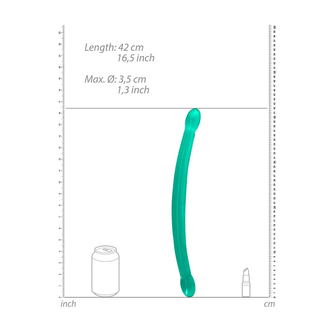 Niet-realistische dubbele dong - 17 / 42 cm - Afbeelding 3