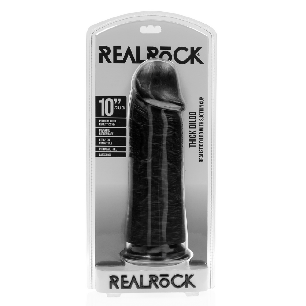 Extra Dikke Recht zonder Ballen 10 / 25,4 cm - Zwart - Afbeelding 2