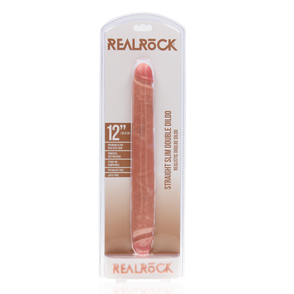 Slim Double Ended Dong 30,5 cm - Flesh - Afbeelding 2