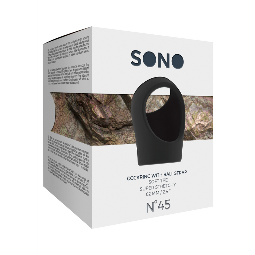 Nr.45 - Cockring met Ball Strap - Afbeelding 2