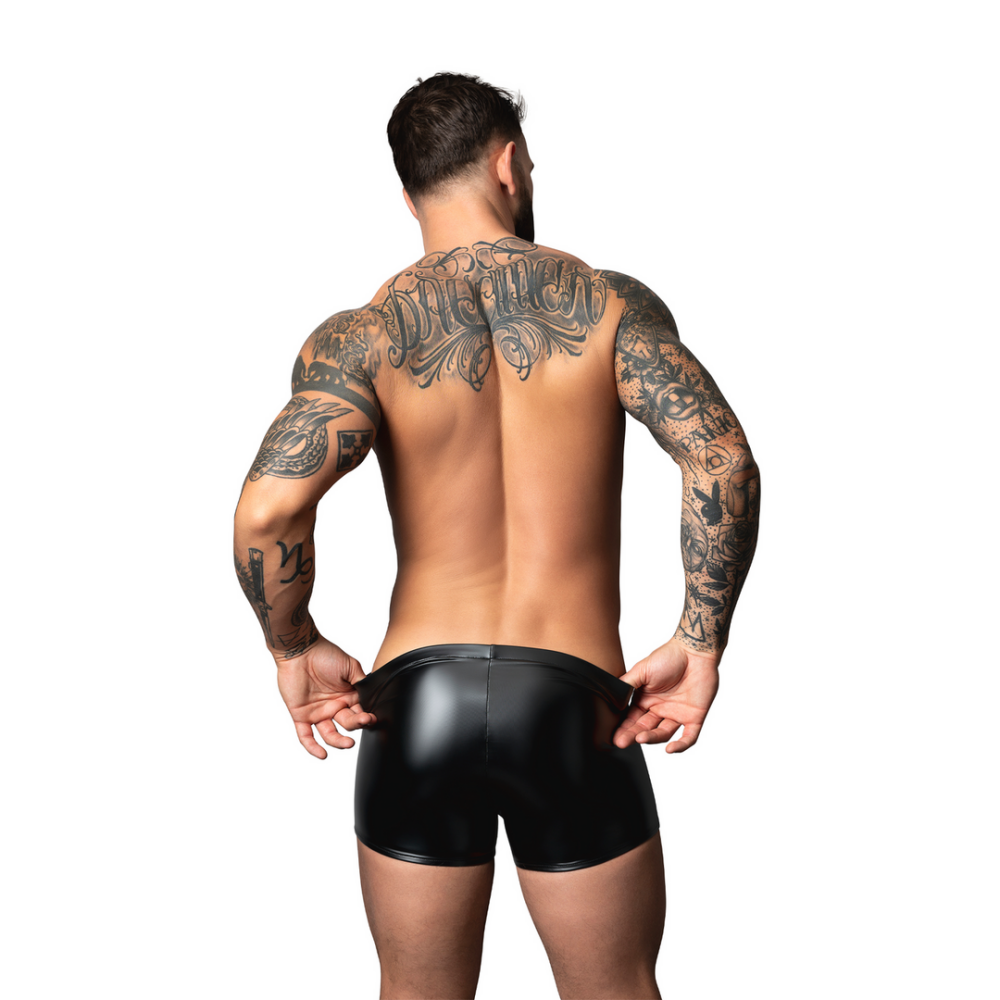 Short Pouch Wetlook - XL - Negro - Afbeelding 2